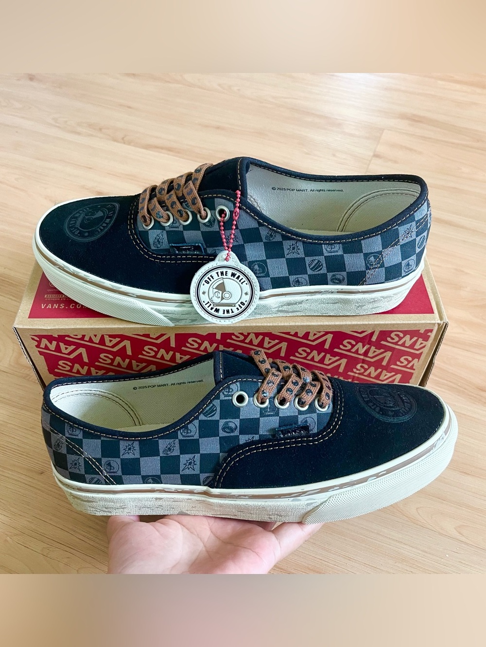 VANS x SPACE MOLLY Authentic Shoe Black Dachshund Brown Women 9.5 US Mens 8.0